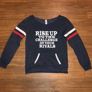 Rocky Inspired Off-The-Shoulder Sweatshirt